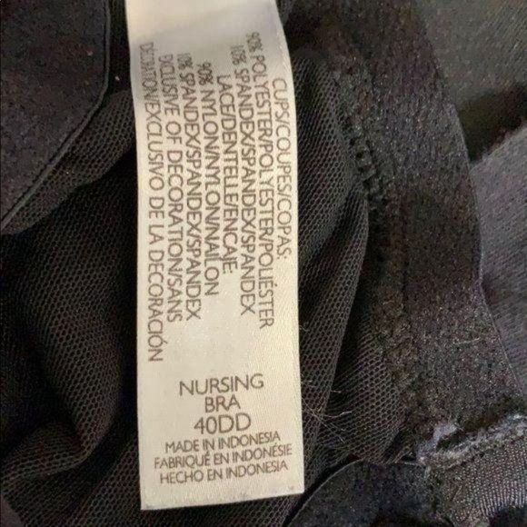 Pip & Vine Rosie Pope Maternity Black Nursing Bra Size 40DD - Picture 8 of 9